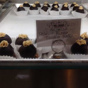 dessert case at No Udder Desserts in Woodland Hills