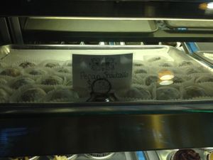 dessert case at No Udder Desserts in Woodland Hills