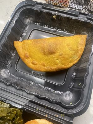 Jamaican chickpea patty  at BDG's Ghicken Vegan - Cloud Kitchen in Washington
