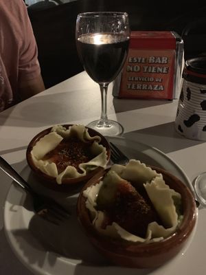 Vegan ravioli!  at El Jergon in Granada