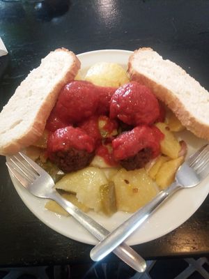 Meat balls at El Jergon in Granada
