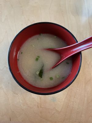 Miso soup  at Sushi Zona in Tucson