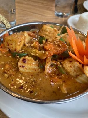 Massaman curry with added tofu at Sand Pebbles in Aurora