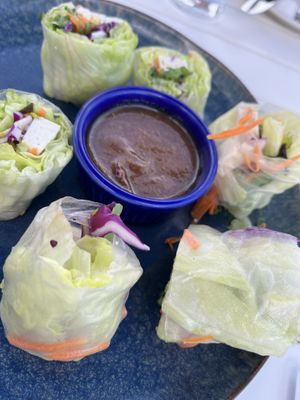 Summer rolls with tofu  at Sand Pebbles in Aurora