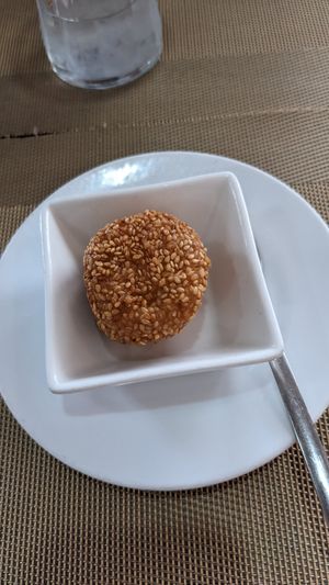 Beanpaste... Dumpling? Mochi-like at BOK Restaurant in Vienna