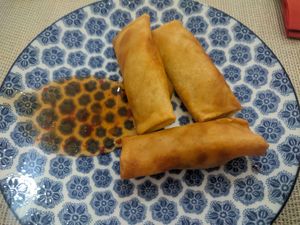 Vegetable spring rolls at BOK Restaurant in Vienna