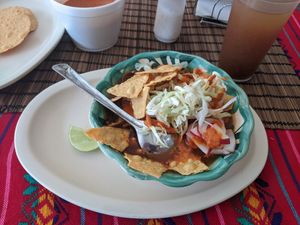 sunday special - pozole at 100% Vegana Taqueria in Puerto Vallarta