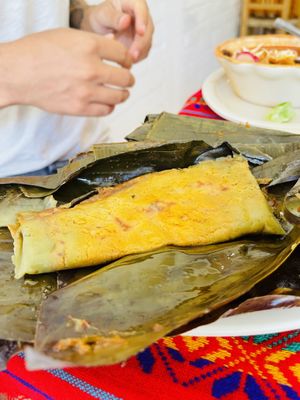 Tamales  at 100% Vegana Taqueria in Puerto Vallarta