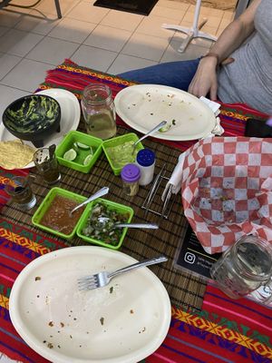 The food was so incredible we ate it all before we remembered to take a photo! 😂  at 100% Vegana Taqueria in Puerto Vallarta