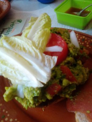 A generous helping of God's butter:) at 100% Vegana Taqueria in Puerto Vallarta