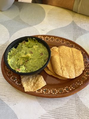 Chips and guac  at 100% Vegana Taqueria in Puerto Vallarta