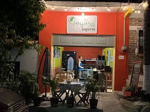 They’ve painted!   at 100% Vegana Taqueria in Puerto Vallarta