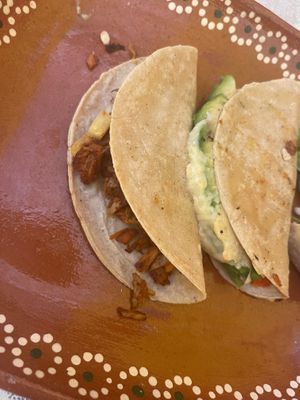 My favorite tacos at 100% Vegana Taqueria in Puerto Vallarta