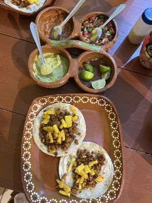 El pastor   at 100% Vegana Taqueria in Puerto Vallarta