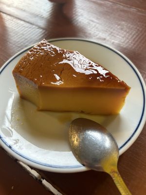 Amazing dessert:  vegan flan  at 100% Vegana Taqueria in Puerto Vallarta