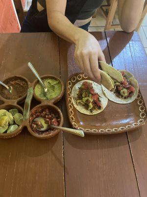 Tacos  at 100% Vegana Taqueria in Puerto Vallarta
