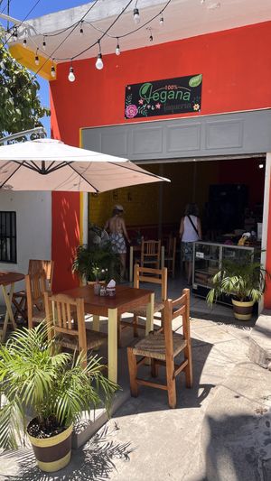 Patio and entrance   at 100% Vegana Taqueria in Puerto Vallarta