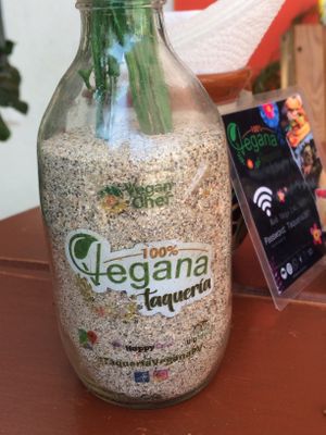  at 100% Vegana Taqueria in Puerto Vallarta