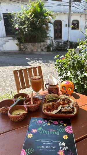   at 100% Vegana Taqueria in Puerto Vallarta