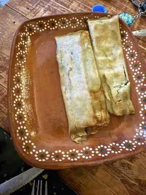 tamales del día  at 100% Vegana Taqueria in Puerto Vallarta