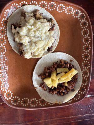 And a couple more. Absolutely delicious. Can’t remember the names of them though.   at 100% Vegana Taqueria in Puerto Vallarta