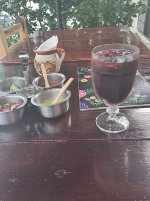 jaimaca drink at 100% Vegana Taqueria in Puerto Vallarta