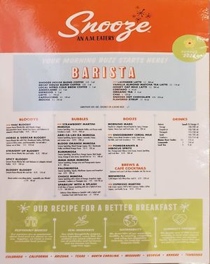  at Snooze in Addison