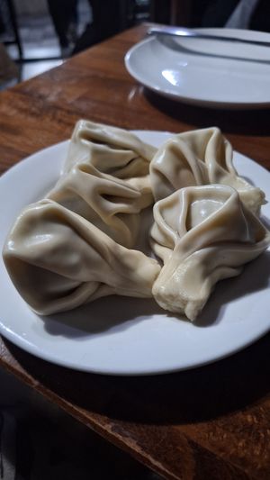 mushroom khinkali at El-Depo in Kutaisi