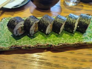 Vegetable (Vegan) roll. at Taberu in Oxford