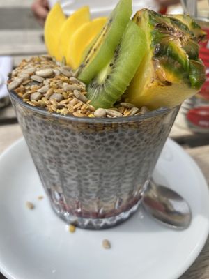 Chia pudding   at Shiva Cafe in Newquay