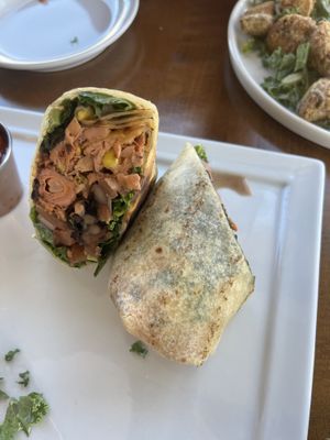 Jackfruit wrap  at Kale My Name in Encino