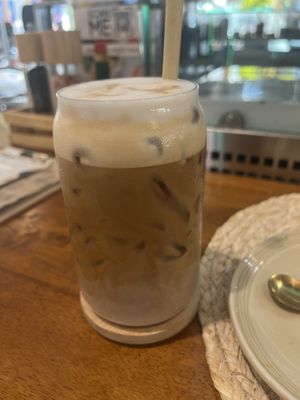 Iced latte  at ANNIE Sweetery & Eatery in Koh Samui