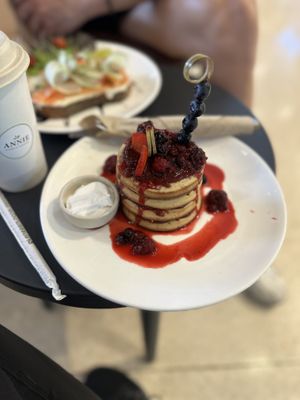 Berry pancakes  at ANNIE Sweetery & Eatery in Koh Samui