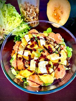 Pumpkin and seeds salad at Terralab in La Cabrera