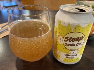 All natural fizzy drinks from a local business at Levenshulme Inspire Café in Manchester