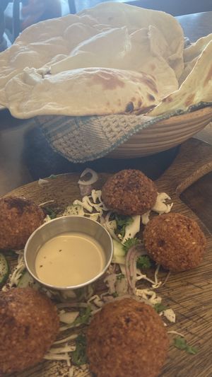 Falafel and bread  at Yasmin Syrian in Langkawi