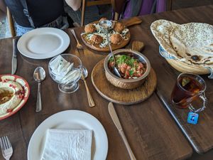 Hummus, foul, falafel at Yasmin Syrian in Langkawi