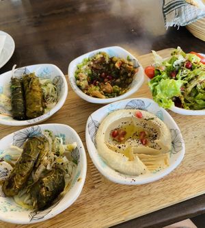 Vegan meze - ask staff yo change if you’re allergic!   at Yasmin Syrian in Langkawi