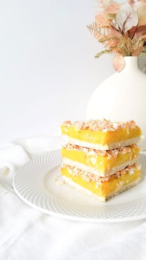 Toasted Coconut Tangy Lemon Bars at Plant Baked in Vineland