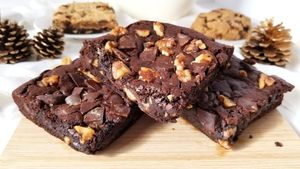 Triple Chocolate Walnut Brownies at Plant Baked in Vineland