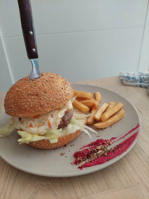 Miss burger (not vegan) at ECO DEL MAR in Blanes