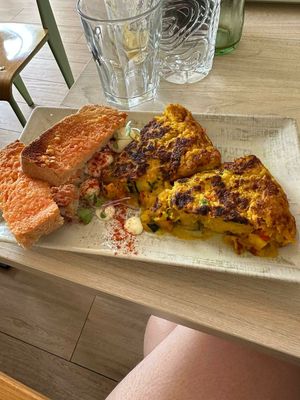 Vegan omelette at ECO DEL MAR in Blanes