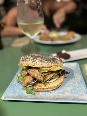  Veggie bagells  at ECO DEL MAR in Blanes