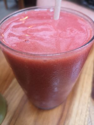 Pink lemonade at Mahalo Snack Shack in Panama City