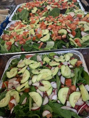 Large salads for catering   at El Colibrí Restaurant and Deli in Salinas