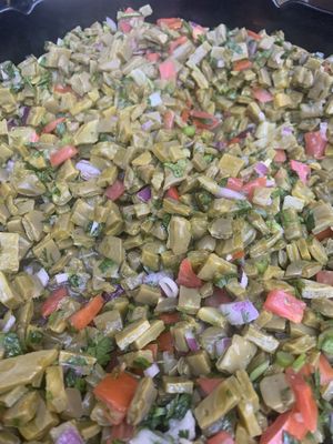 Cactus salad  at El Colibrí Restaurant and Deli in Salinas