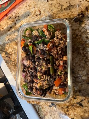 The veggie bowl is delicious ! So many different types of vegetables to enjoy 😊   at El Colibrí Restaurant and Deli in Salinas