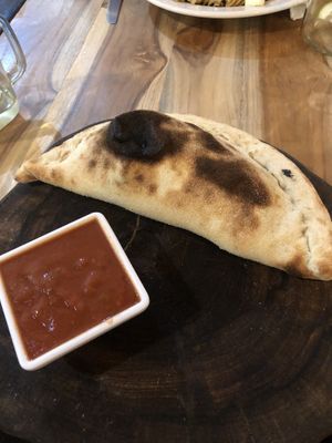 Vegan Calzone  at Casa Vittoria in Campeche
