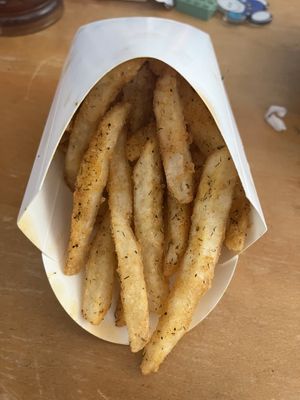 Masala fries  at Rollz Rice Indian Kitchen in Columbus