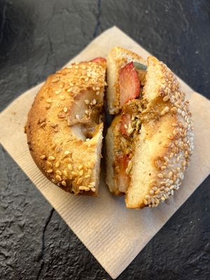 Almond Bagel   at Scen Studio in New York City